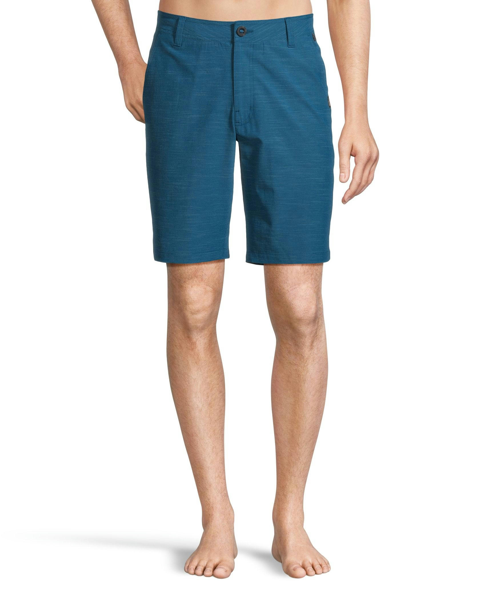 FarWest Men's End on End Stretch Textured Hybrid Shorts