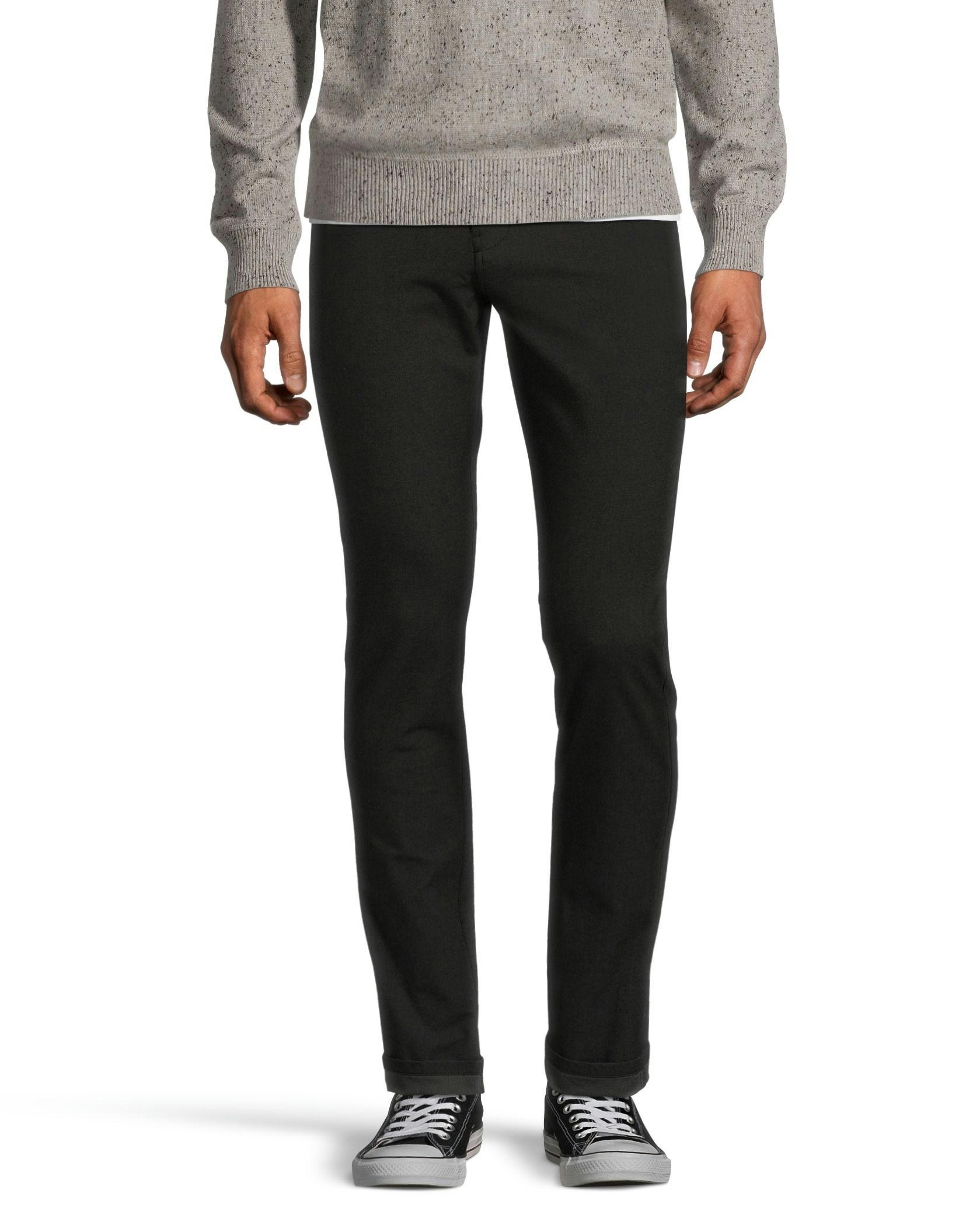 Denver Hayes Men's Stretch 5 Pocket Slim Chino Pants