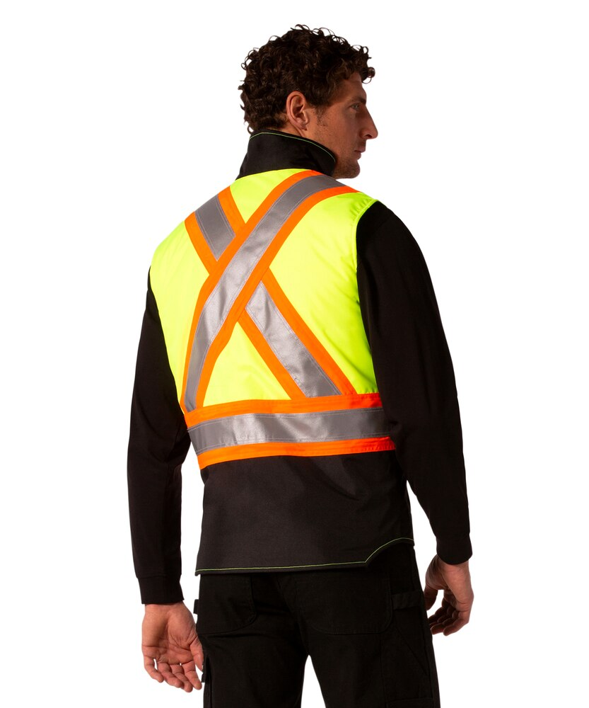 Dakota WorkPro Series Men's Class 2 Hi-Vis 300D T-MAX Lined Vest