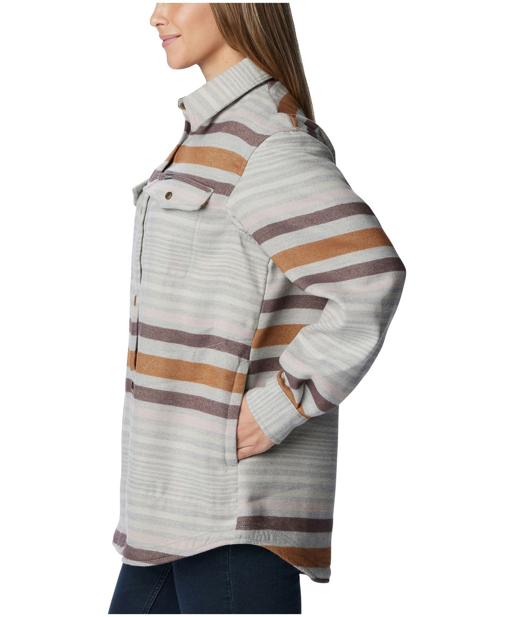 Columbia Women's Calico Basin Casual Fit Long Sleeve Shacket