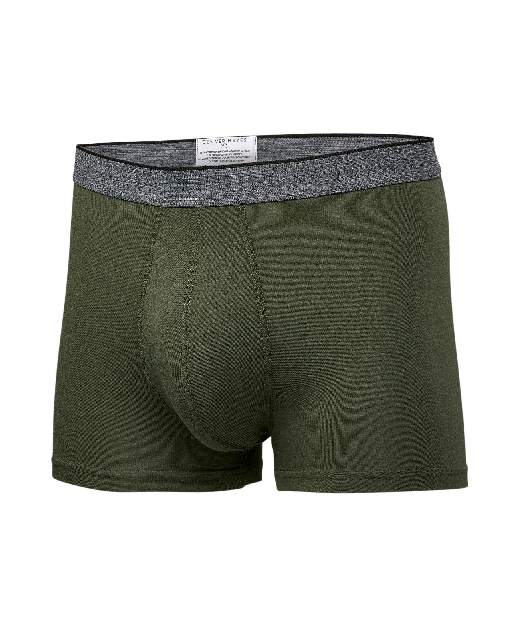 Denver Hayes Men's Rayon from Bamboo 2-Pack Trunk Briefs