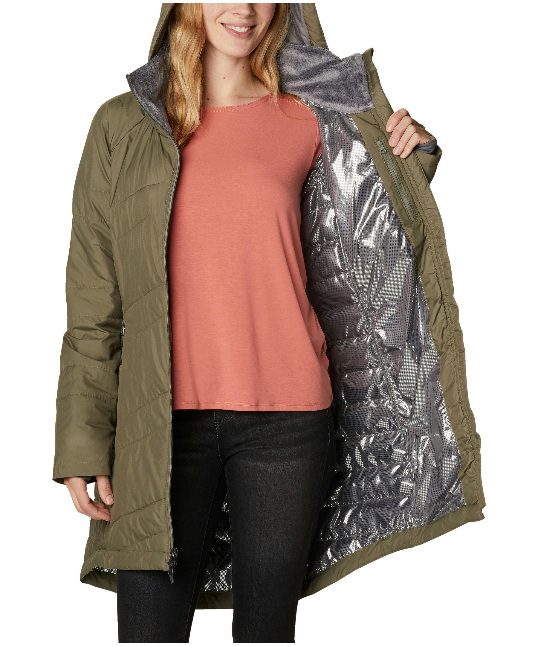 Columbia Women's Crown Point Omni-Heat Insulated Water Resistant Hooded Jacket