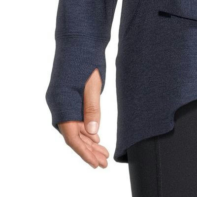 Shambhala Women's Semi-Fitted French Terry Open Cardigan