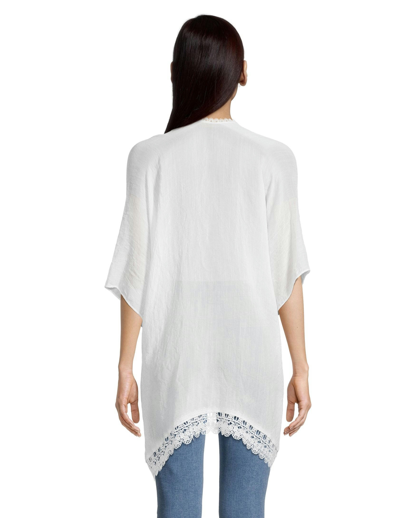 Women's Lace Edge Ruana