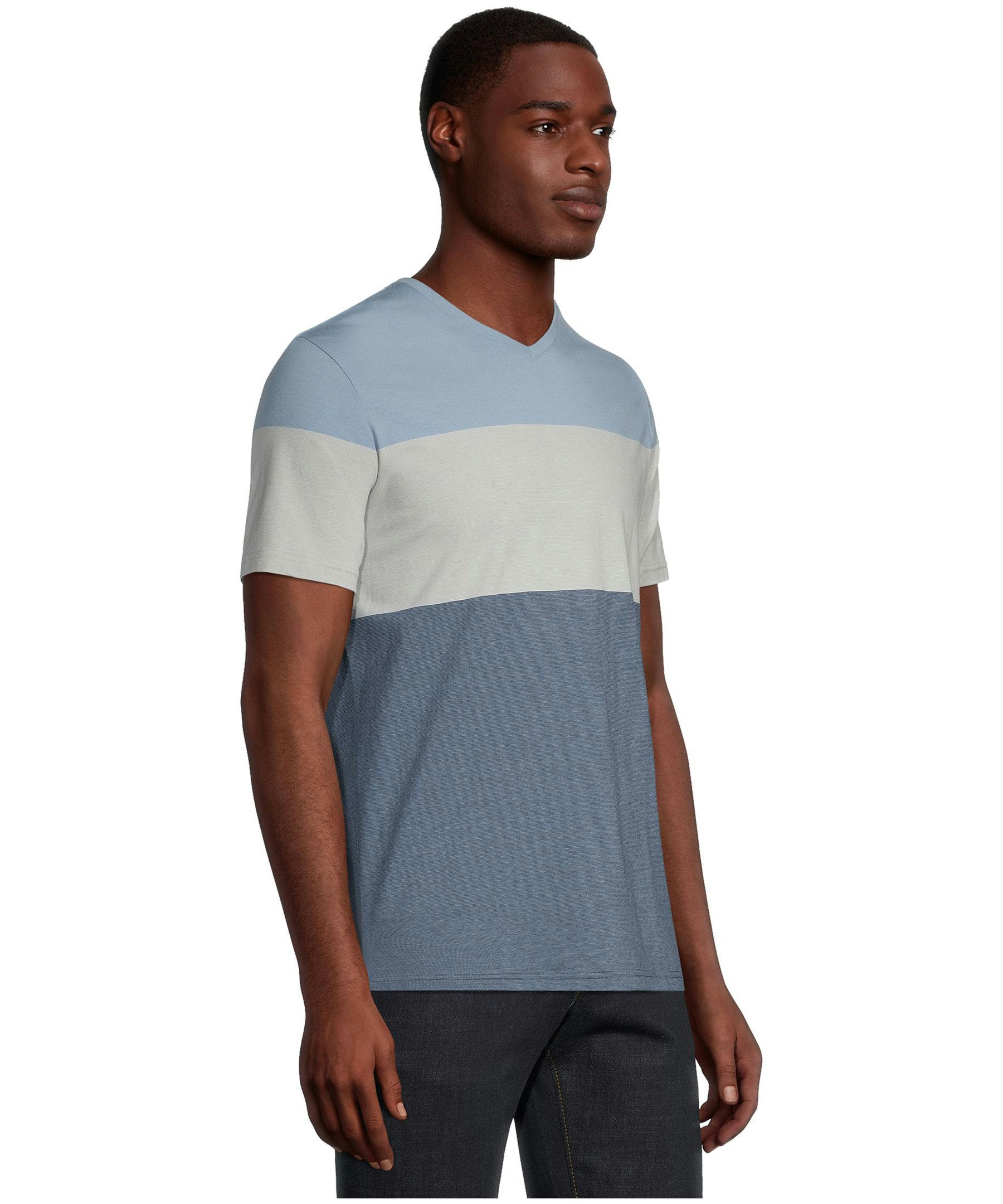 Denver Hayes Men's Stretch Modern Fit V-Neck T-Shirt