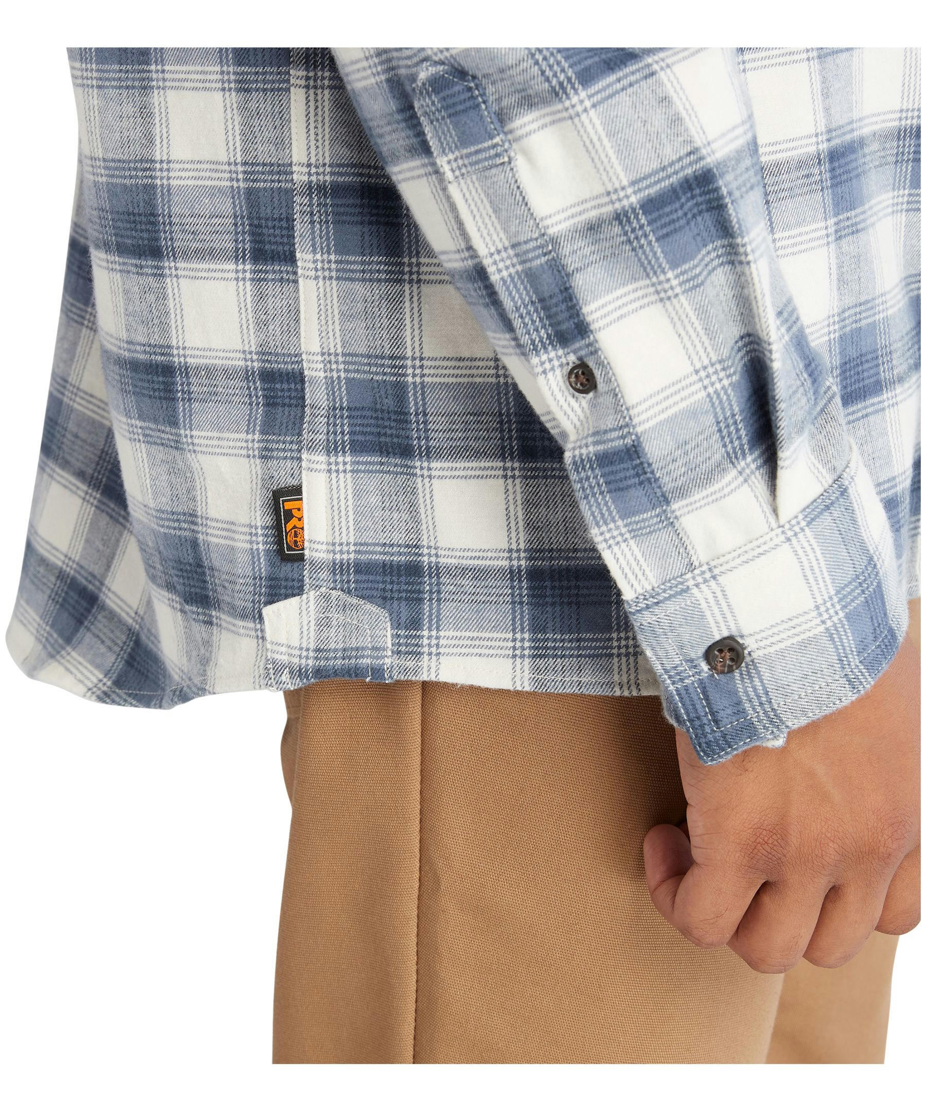 Timberland Pro Men's Woodfort Lightweight Long Sleeve Original Fit Flannel Shirt