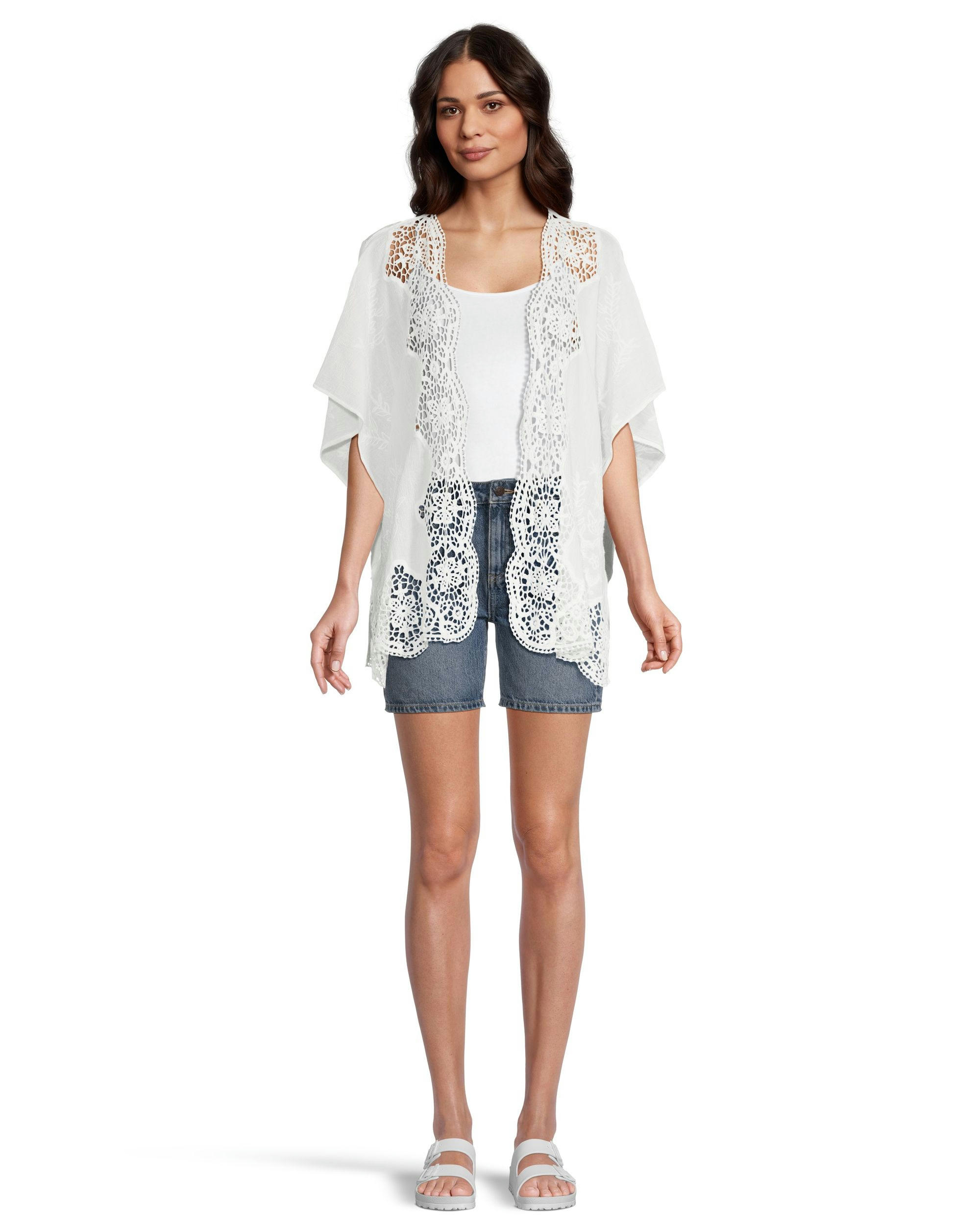 Denver Hayes Women's Lace Edge Ruana