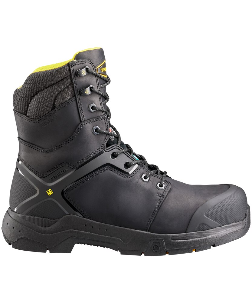 Terra Men's 8 Inch Carbine Composite Toe Composite Plate Waterproof Work Boots