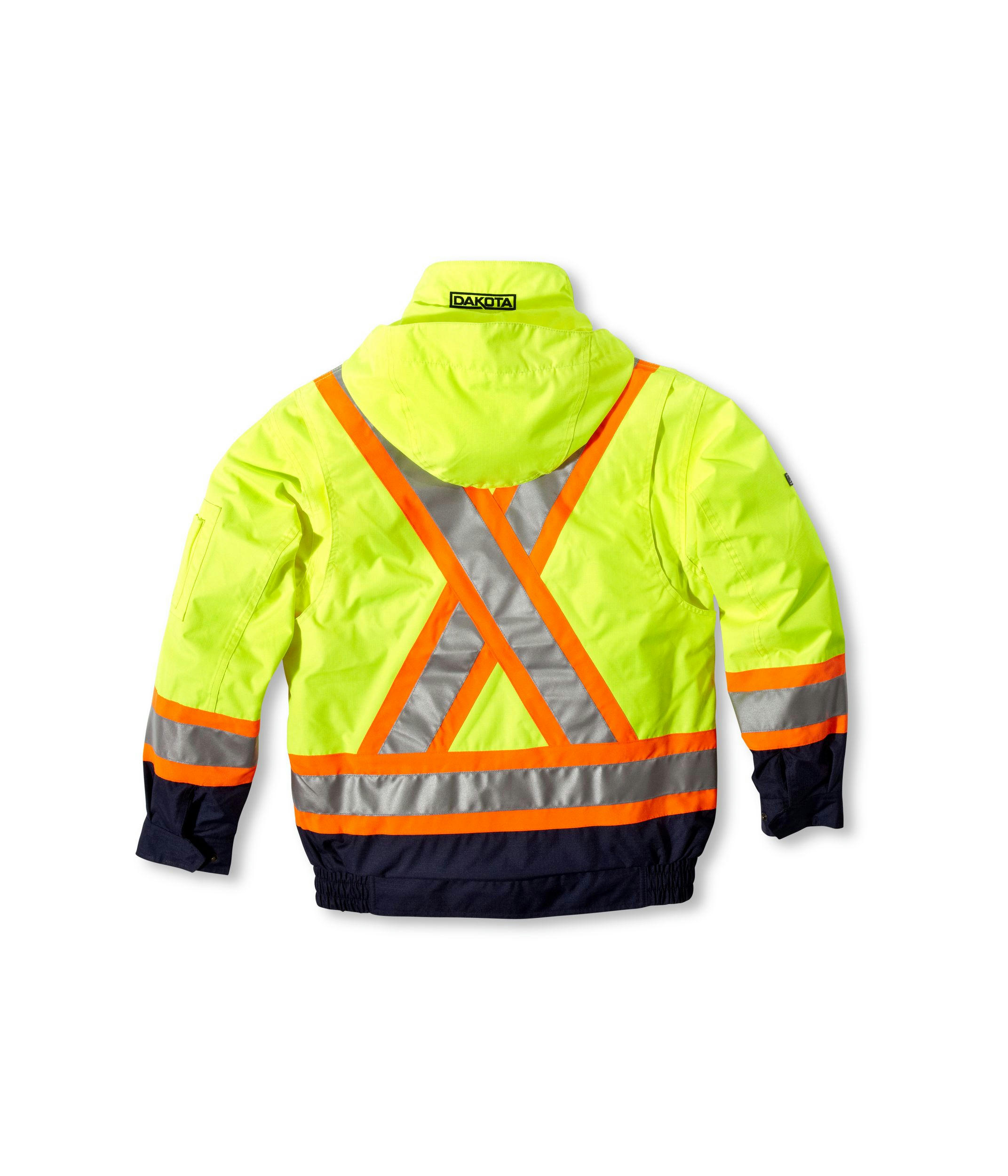 Dakota WorkPro Series Men's 3 in 1 Hi Vis Hyper-Dri 3 Waterproof T-Max Lined Bomber Jacket