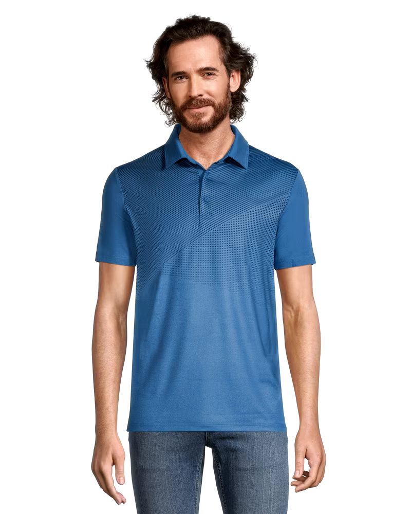 EXP Men's Casual Fit Quick Dry FreshTech Polo Shirt