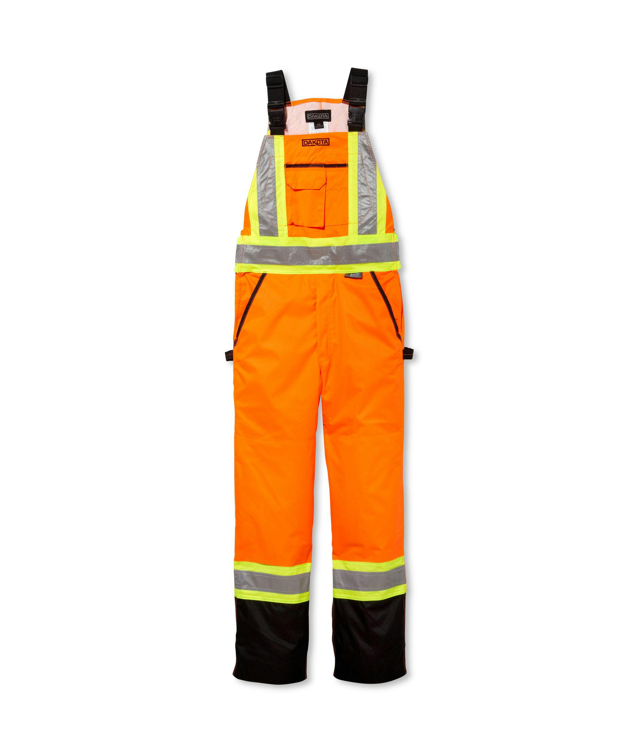 Dakota WorkPro Series Men's Hi Vis T-Max Insulated Water Repellent Bib Overalls