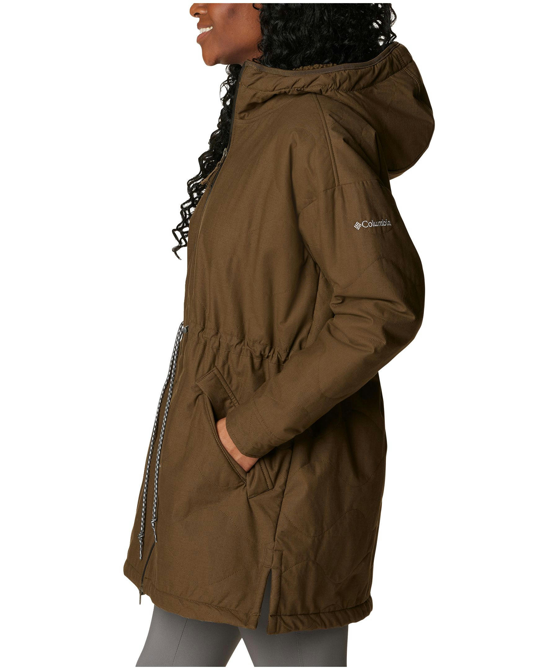 Columbia Women's Crystal Crest Quilted Sherpa-Lined Jacket