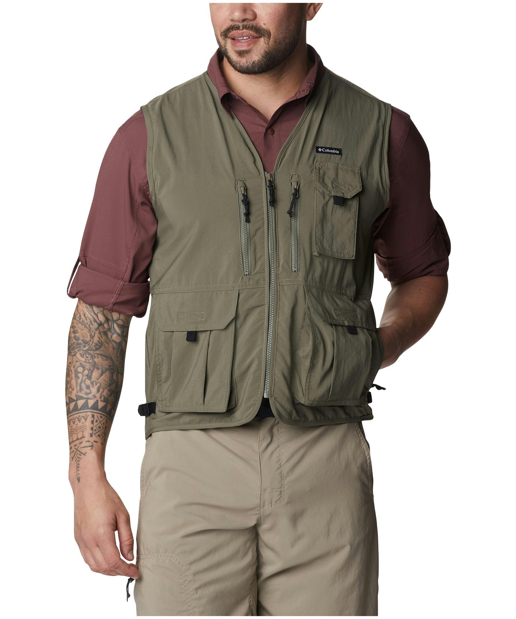 Columbia Men's Silver Ridge Omni Shade V-Neck Utility Vest