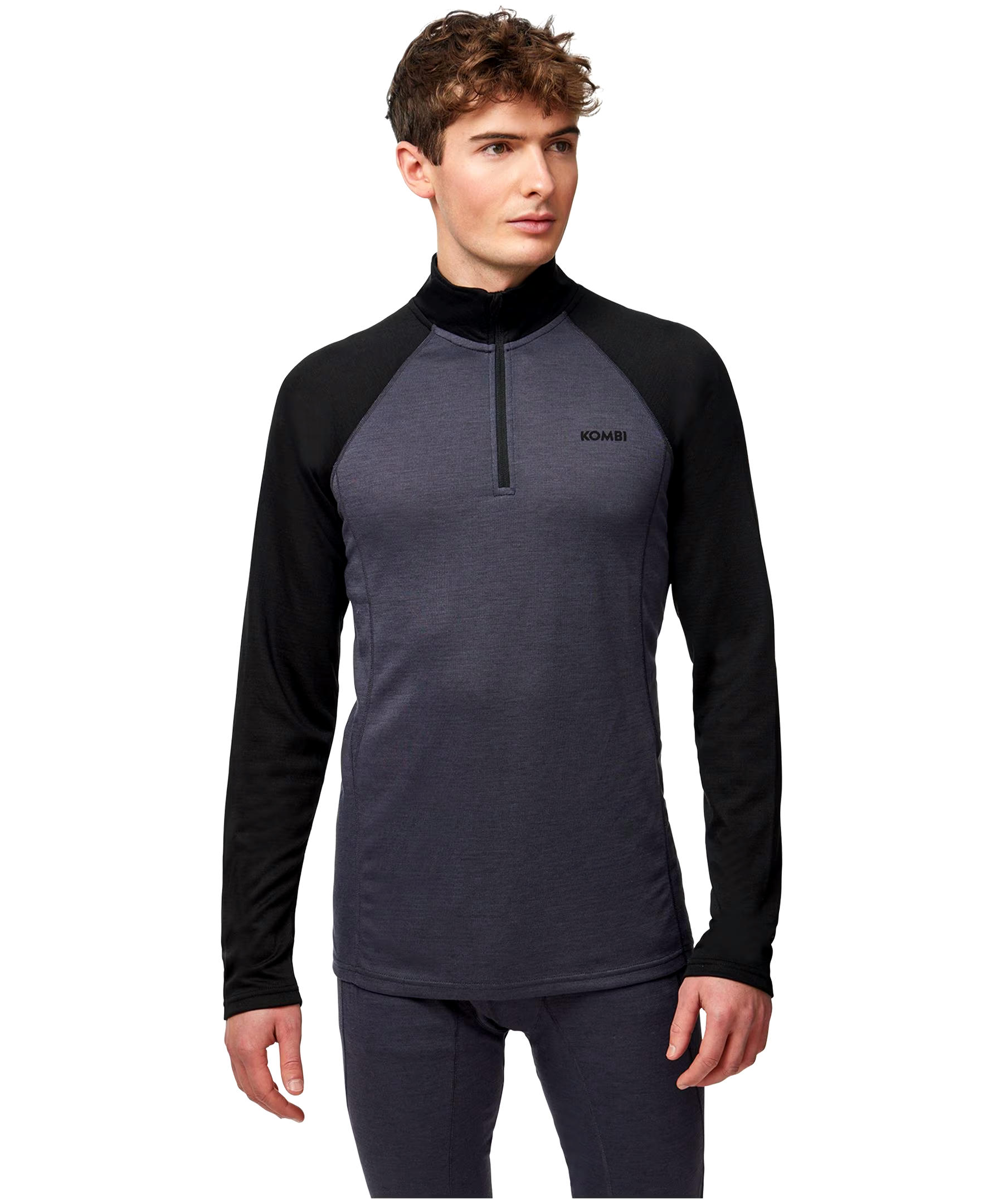 Kombi Men's Merino Blend Baselayer Zip Top