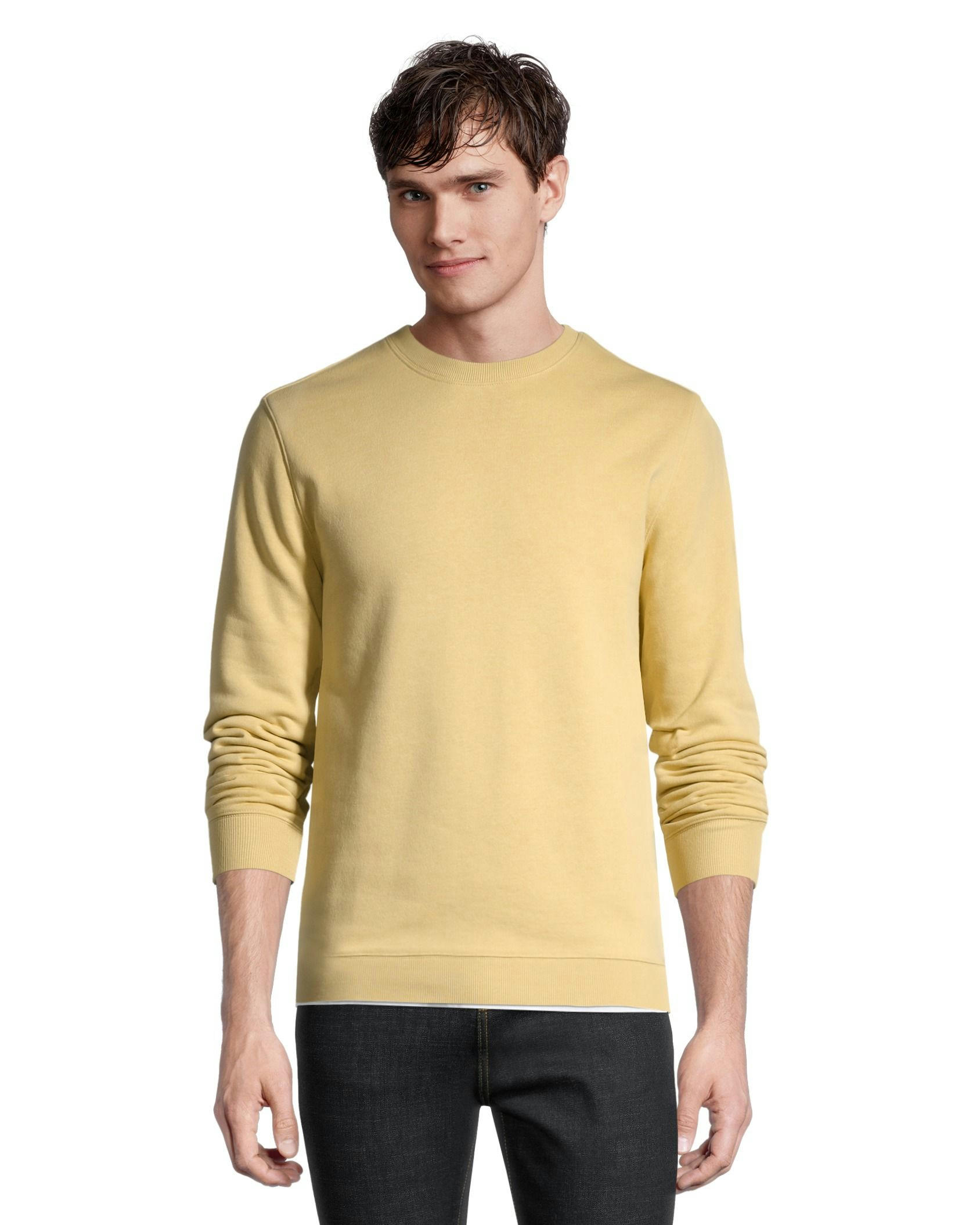 Denver Hayes Men's Basic Fleece Crewneck Sweatshirt