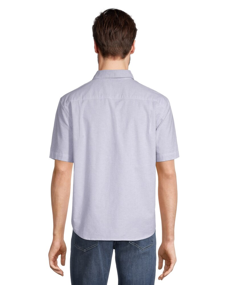 Denver Hayes Men's Classic Fit Short Sleeve Oxford Casual Shirt