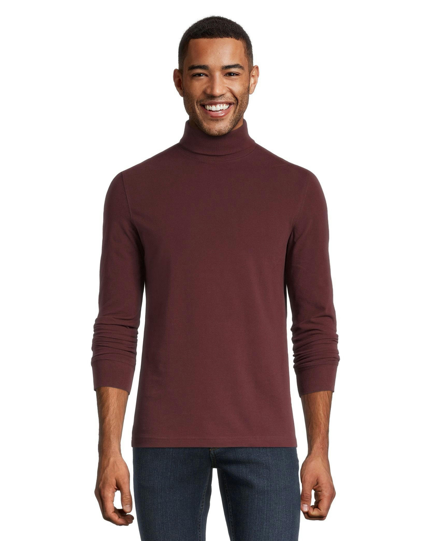 Denver Hayes Men's Modern Fit Long Sleeve Turtleneck