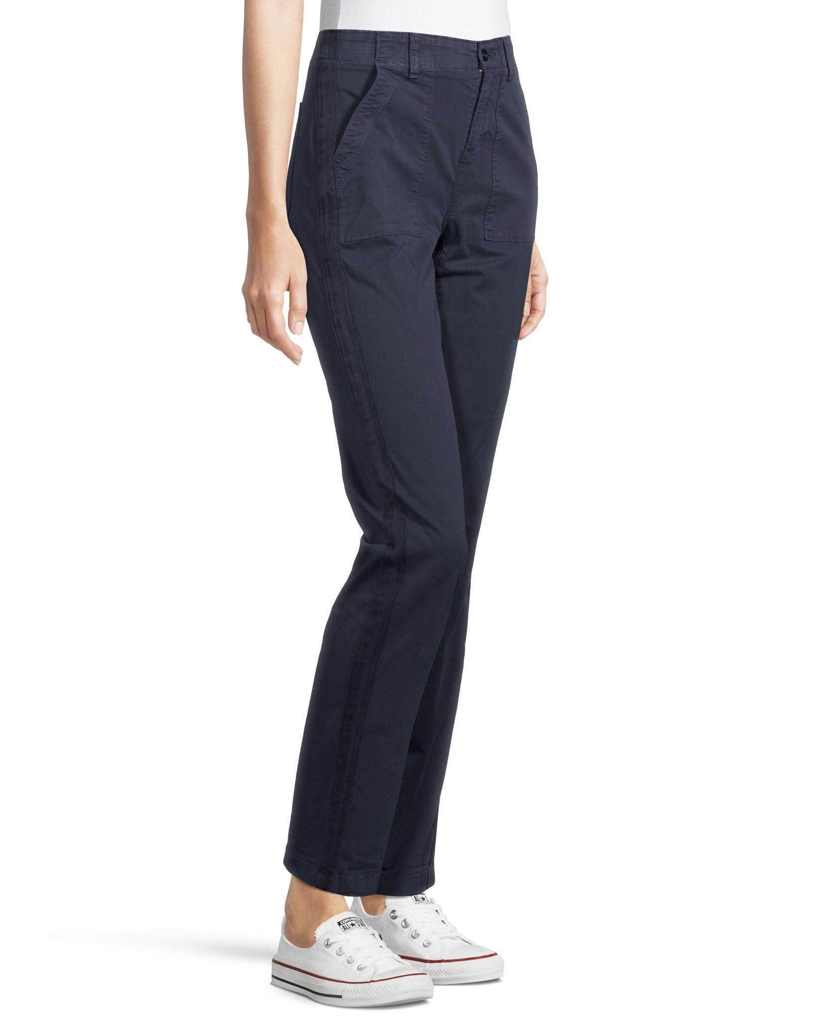 Denver Hayes Women's Garment Wash High Rise Pants