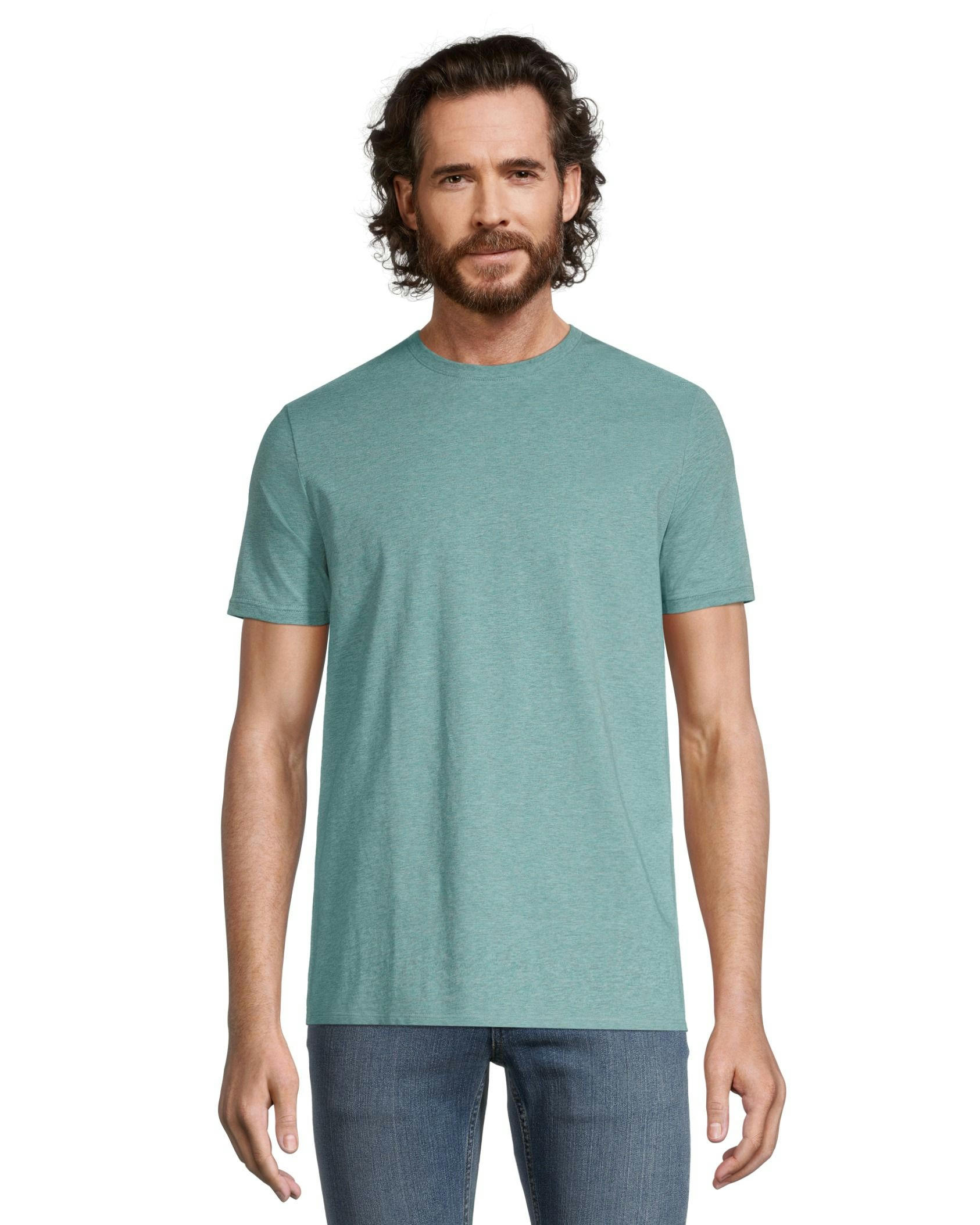 Denver Hayes Men's Stretch Modern Fit Crewneck T Shirt