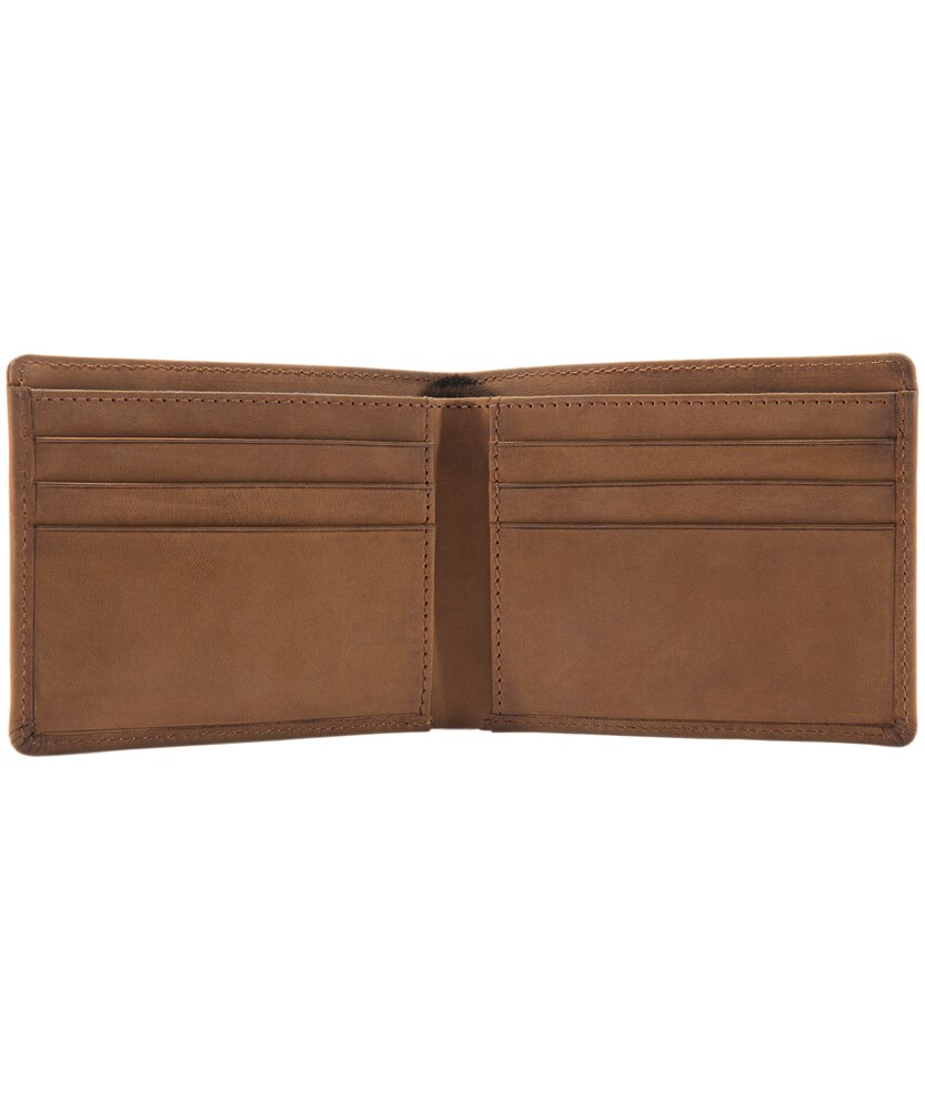 Carhartt Men's Saddle Leather Bifold Wallet - Brown