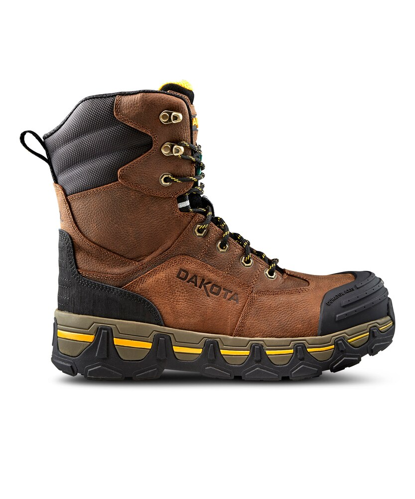 Dakota WorkPro Series Men's 8 Inch Composite Toe Steel Plate 8550 Work Boots - Brown