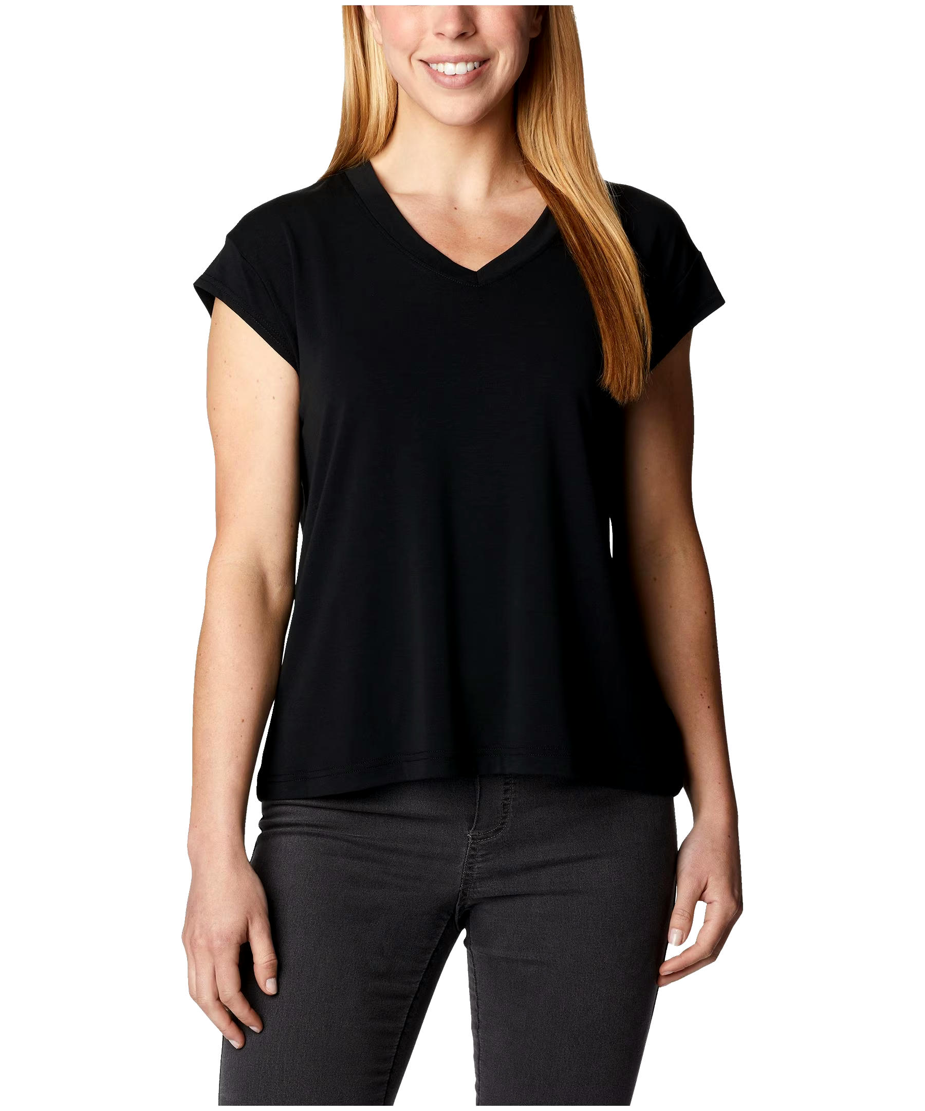 Columbia Women's Boundless Beauty Omni-Wick V-Neck T Shirt