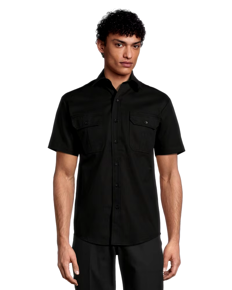 Dakota WorkPro Series Men's Button Front Stretch Poly Cotton Short Sleeve Work Shirt