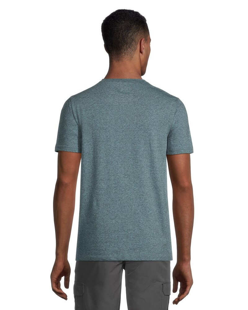 Men's Short Sleeve Modern Fit Snow Yarn Henley Shirt