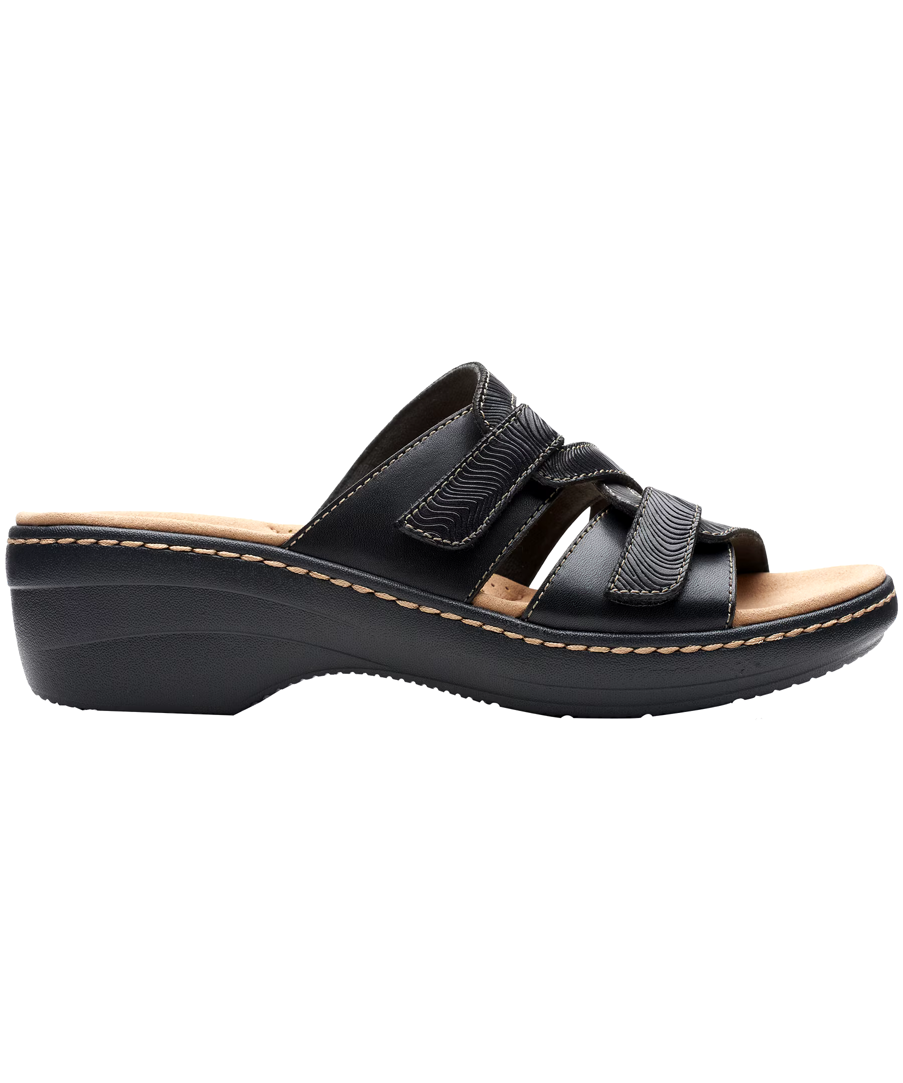 Clarks Women's Merliah Karli Leather Sandals - Black
