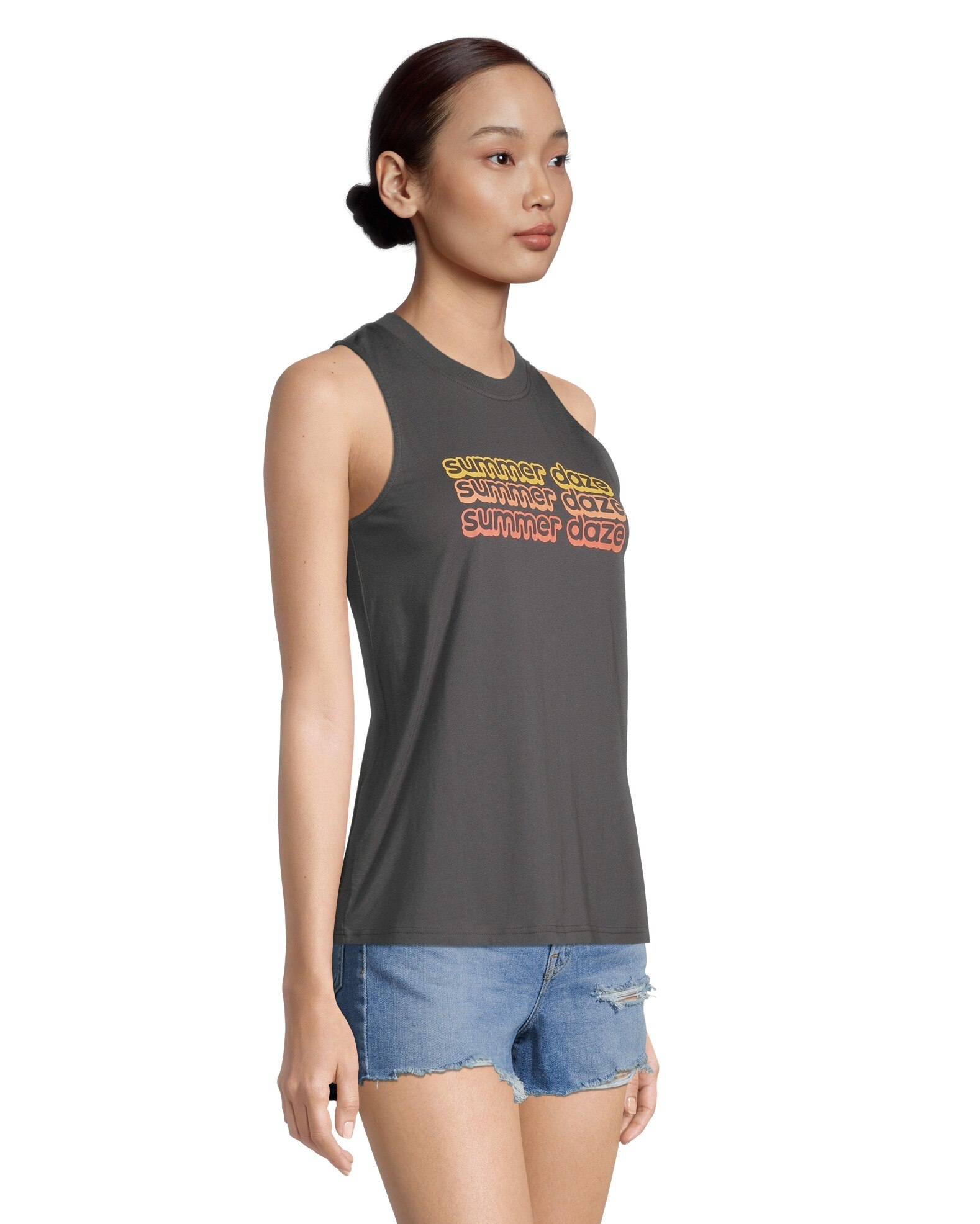FarWest Women's Graphic Crewneck Tank