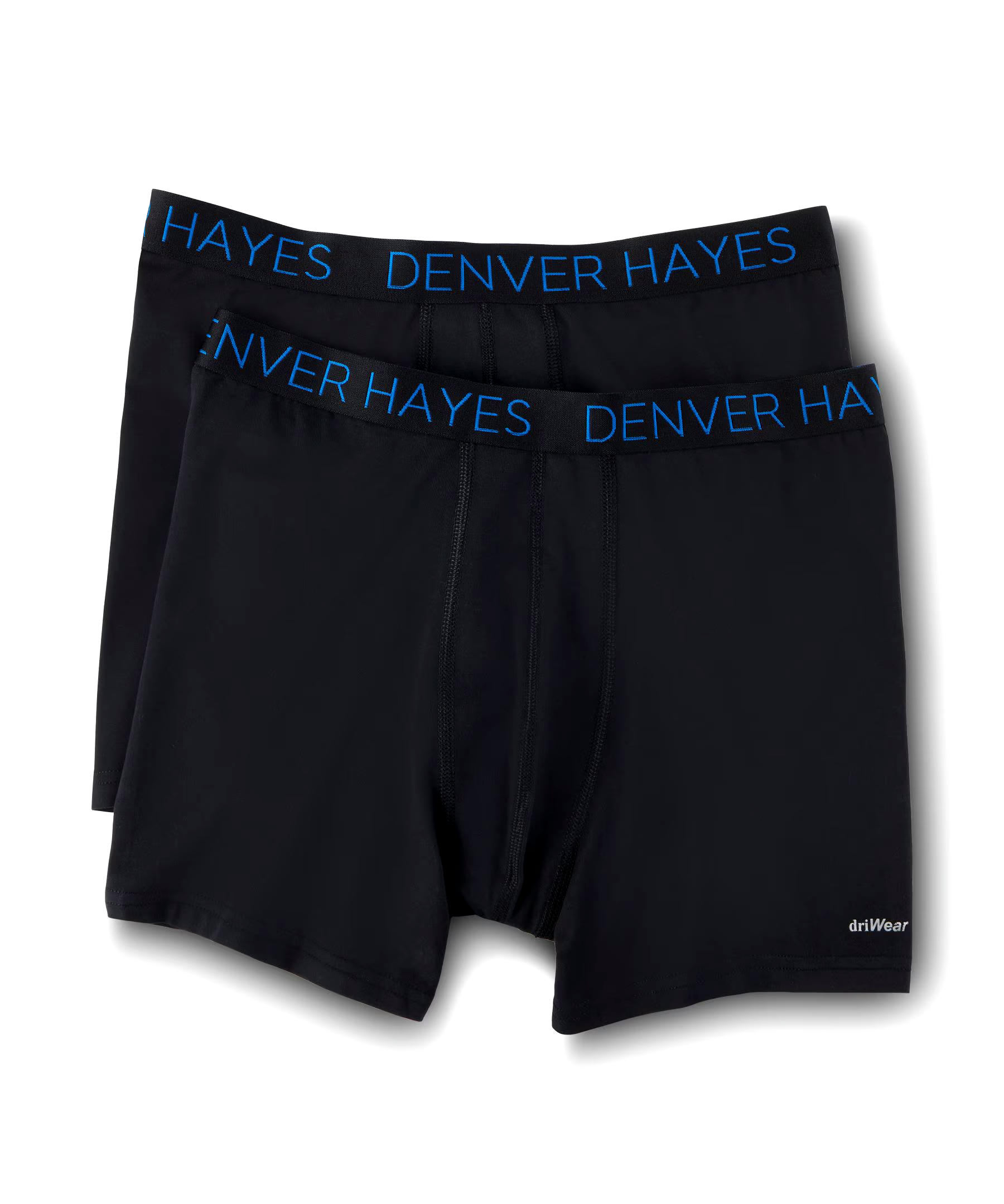 Denver Hayes Men's 2-Pack DriWear Boxer Briefs