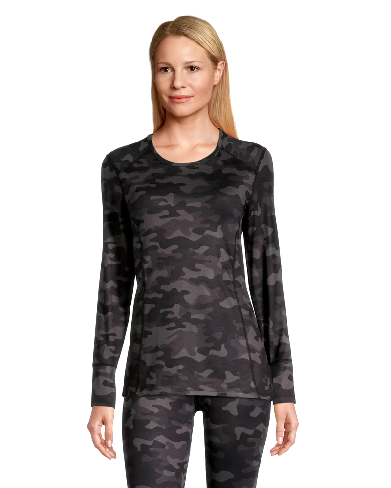 WindRiver Women's Microfibre Thermal Crew Neck Top