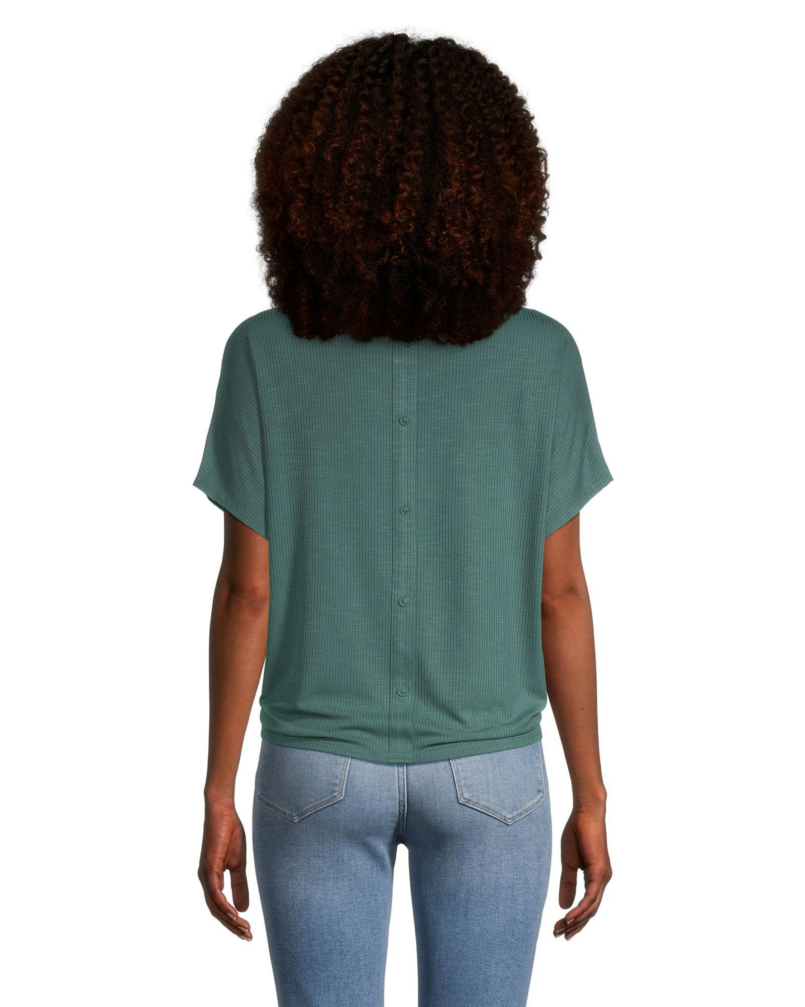 Denver Hayes Women's Relaxed Fit Tie Front T Shirt