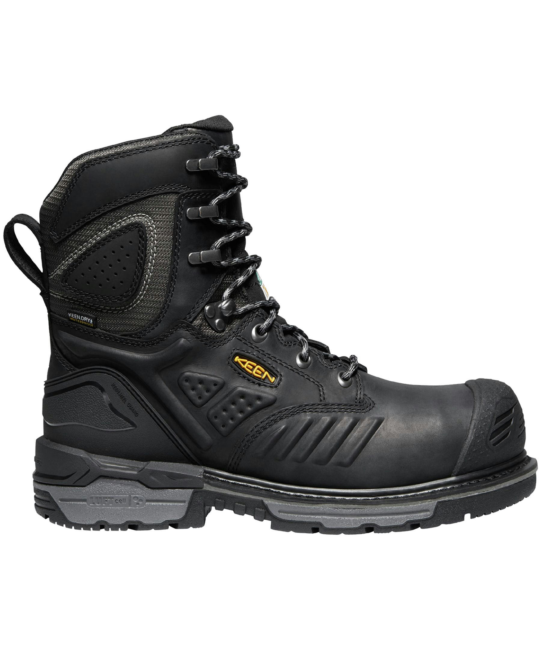 Keen Utility Men's 8 Inch Philadelphia Composite Toe Composite Plate Waterproof Work Boots.