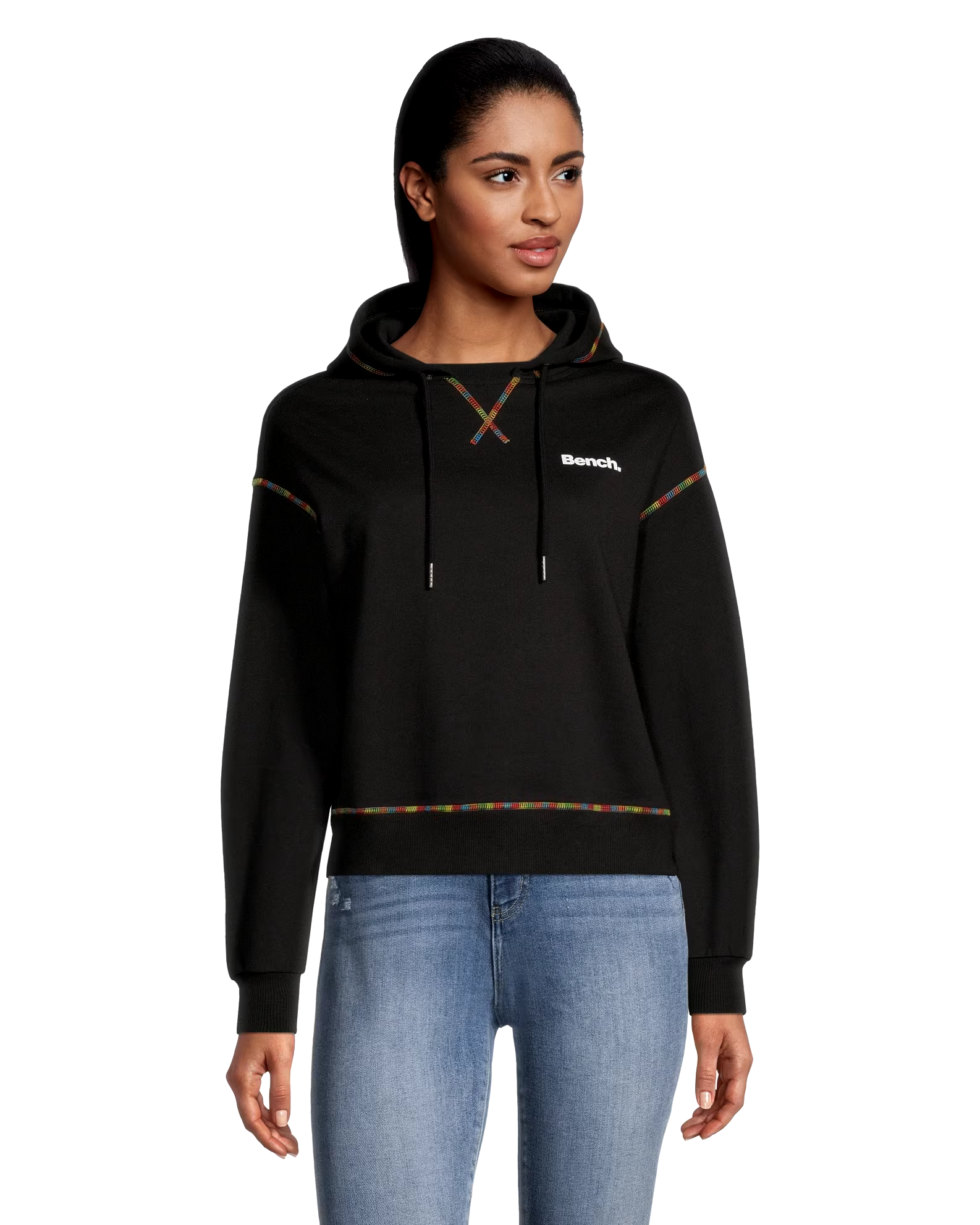 Women's French Terry Cropped Hoodie Sweatshirt