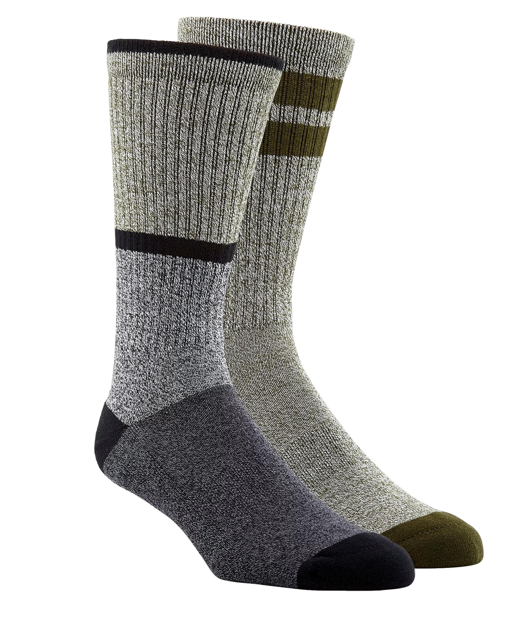 Denver Hayes Men's 2 Pack Casual Crew Socks