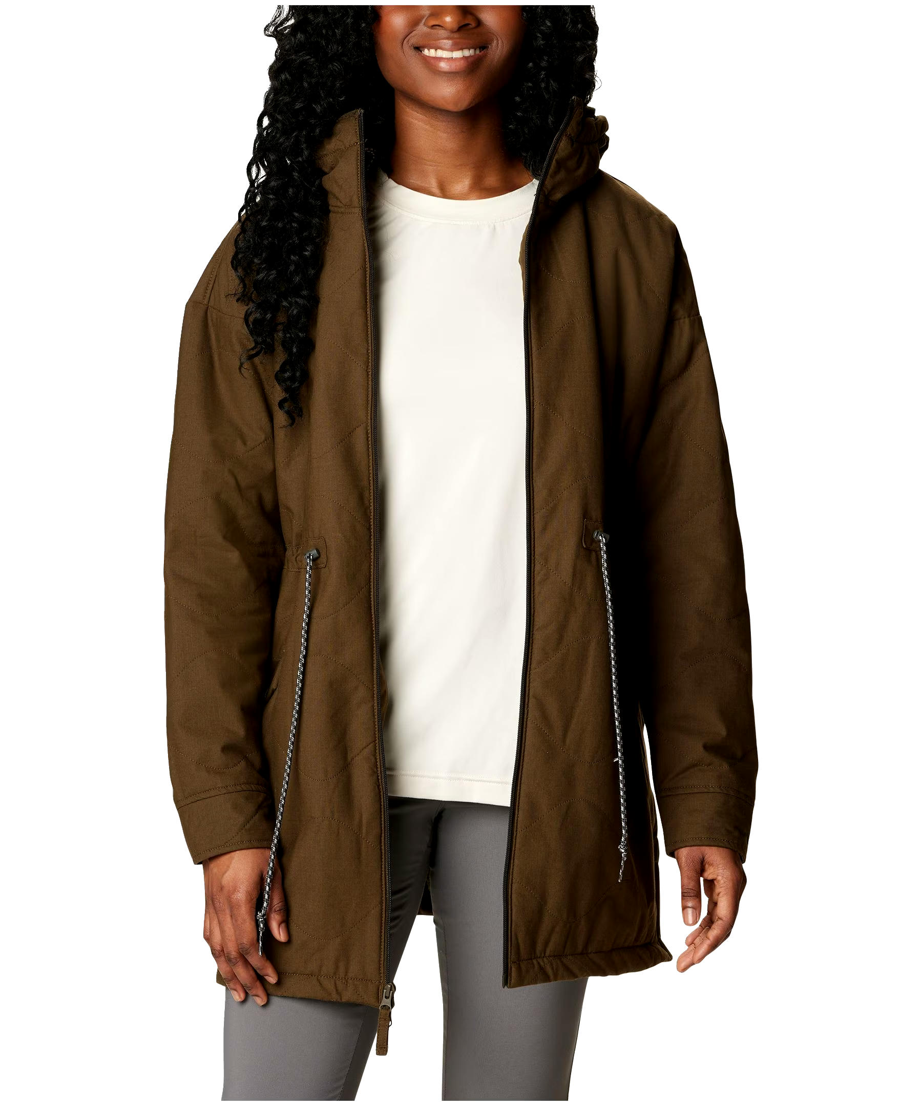 Columbia Women's Crystal Crest Quilted Sherpa-Lined Jacket