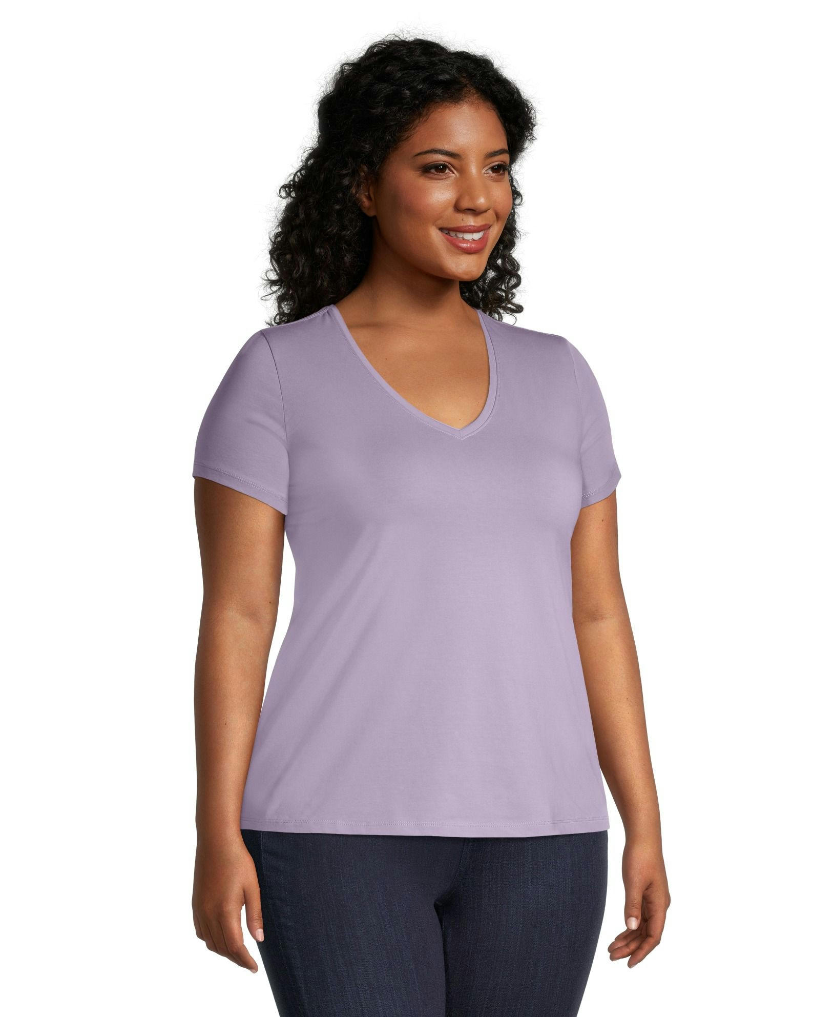 Denver Hayes Women's Semi-Fitted V-Neck T Shirt