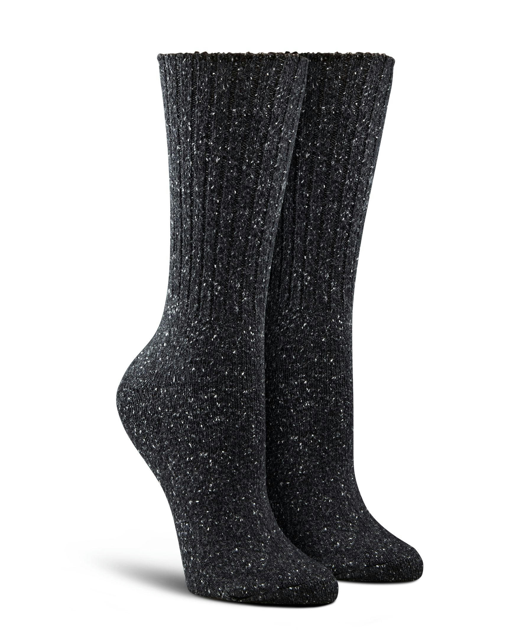 Denver Hayes Women's 2 Pack Rib Knit Sweater Crew Socks