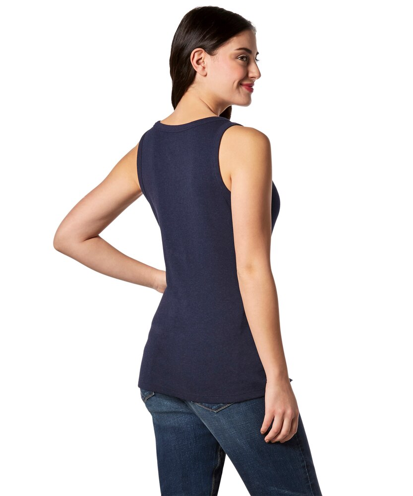 Denver Hayes Women's Fitted Henley Tank Top