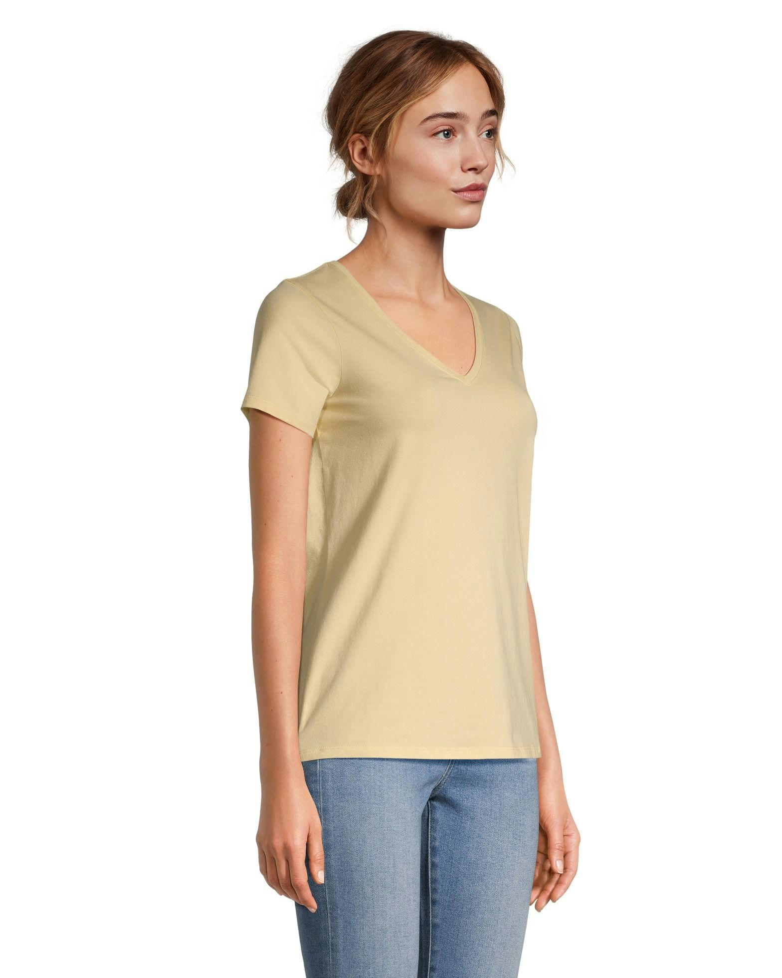 Denver Hayes Women's Semi Fitted V Neck T Shirt