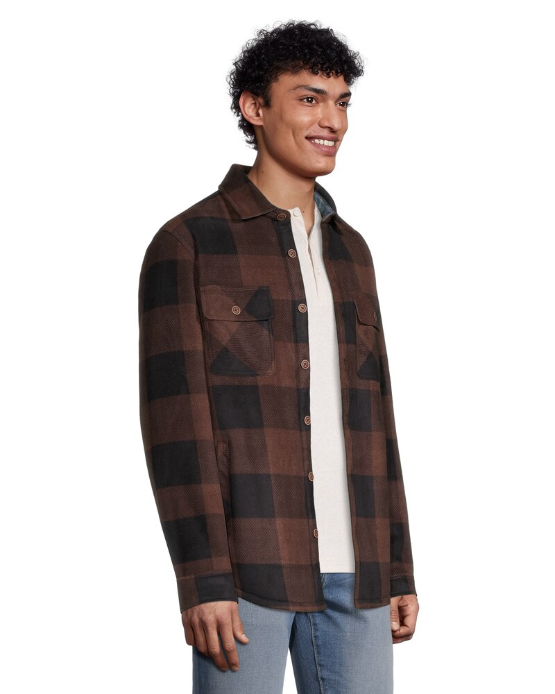 Boston Traders Men's Bonded Polar Plaid Shacket
