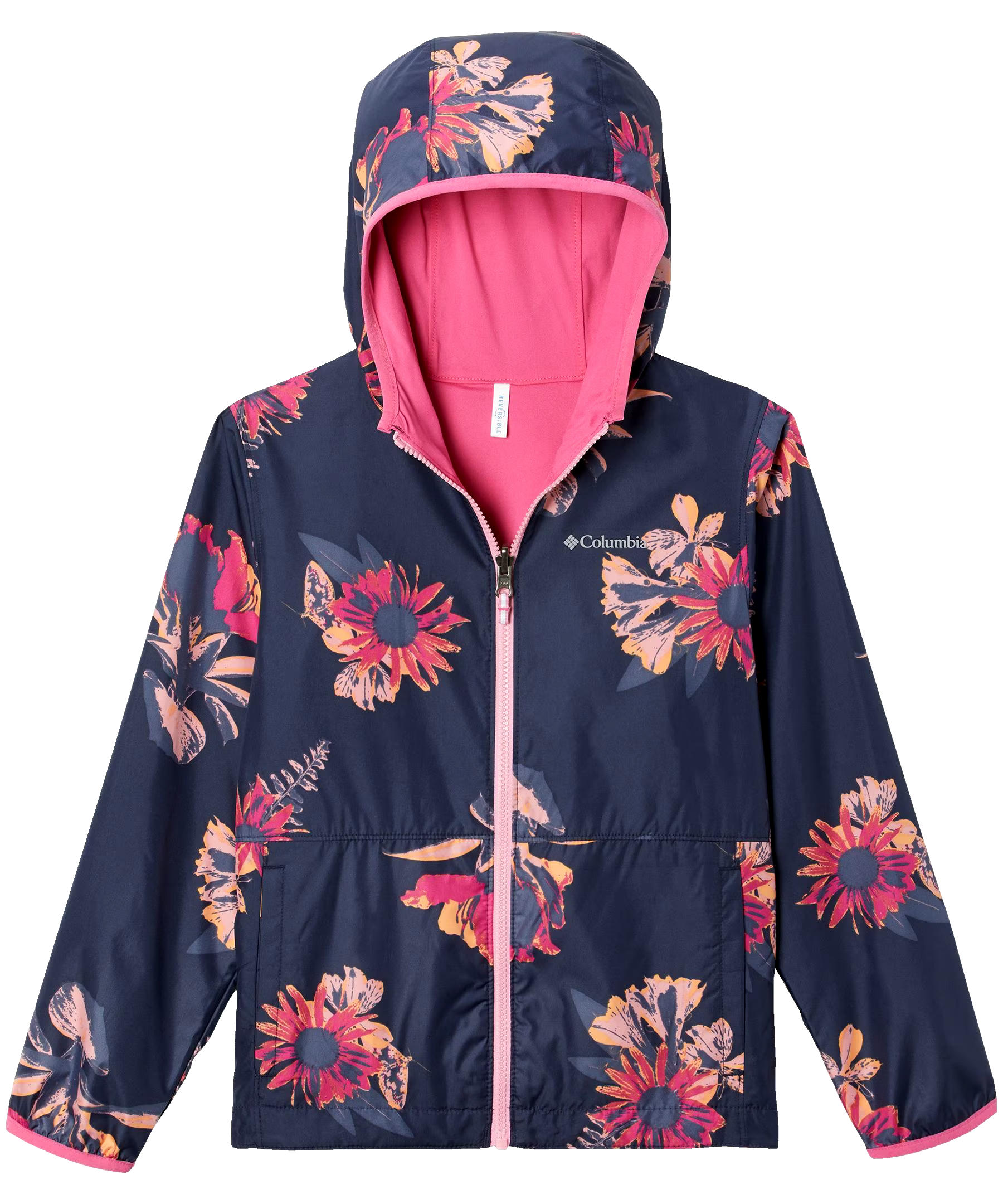 Columbia Youth Girls' Pixel Grabber II Water Resistant Reversible Jacket