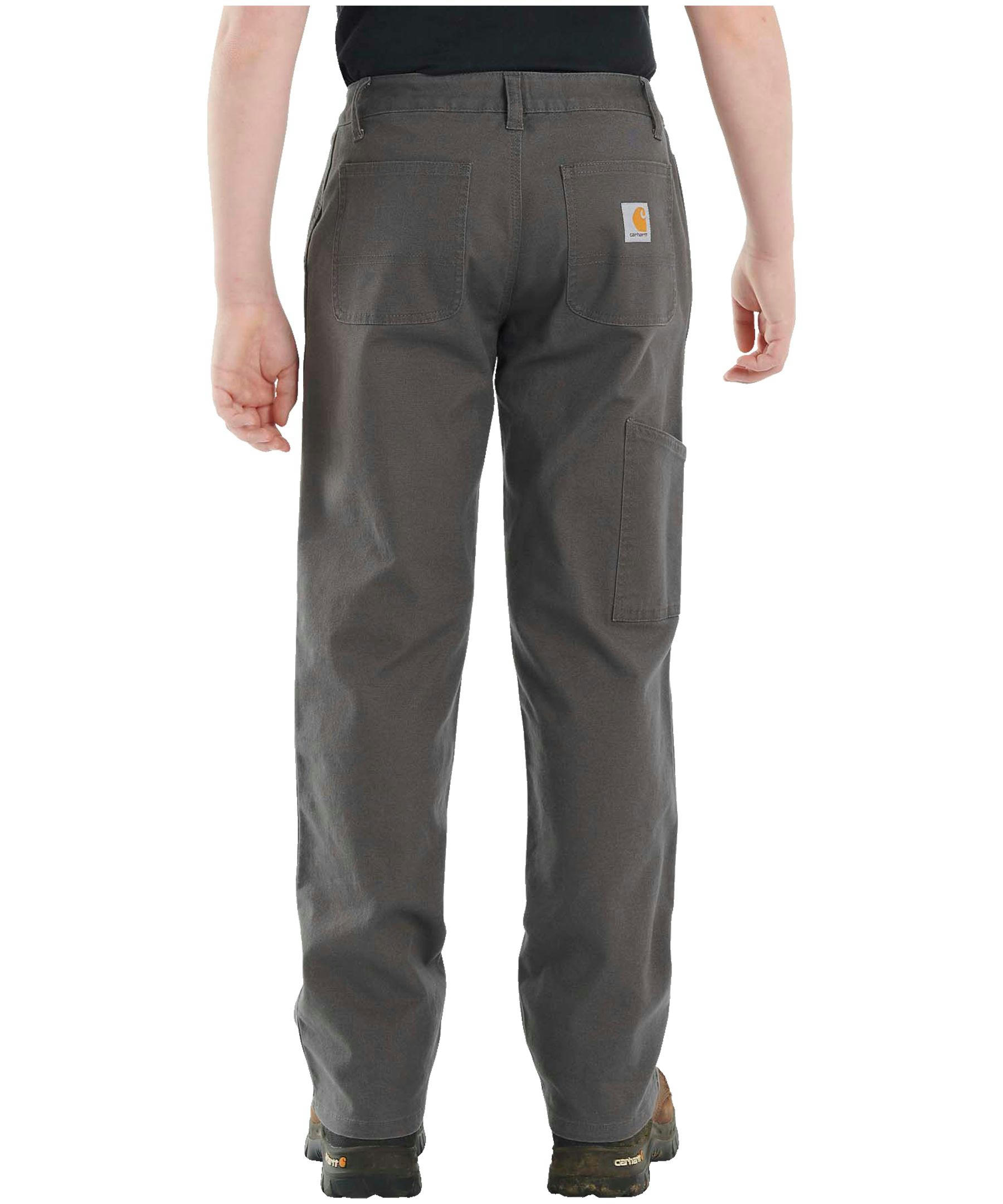 Carhartt Youth Boys' Loose Fit Boot Cut Canvas Utility Pants