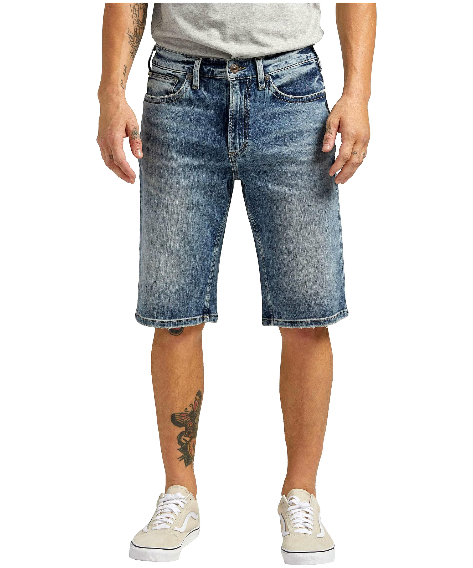 Silver Men's Gordie Mid Rise Relaxed Fit Shorts