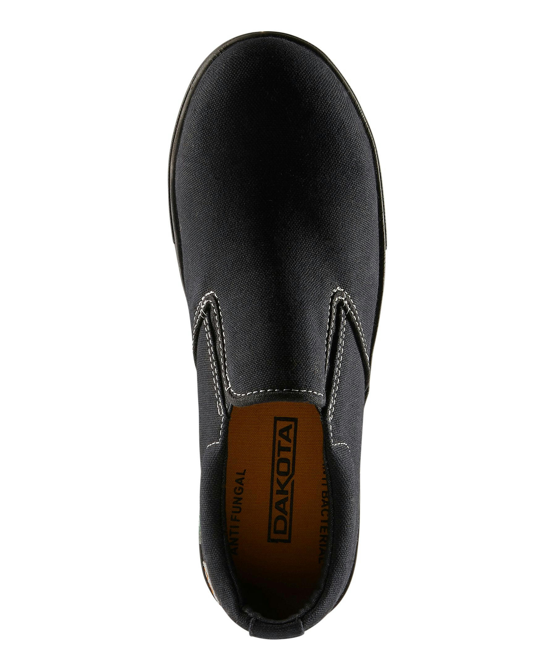 Dakota WorkPro Series Women's Aluminum Toe Steel Plate Lightweight Canvas Slip On Safety Shoes - Black