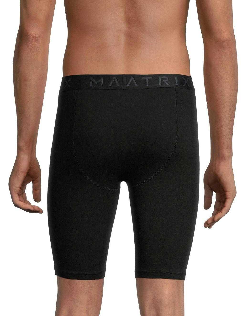 Matrix Men's 2 Pack Cotton Stretch Long Boxer Briefs Underwear