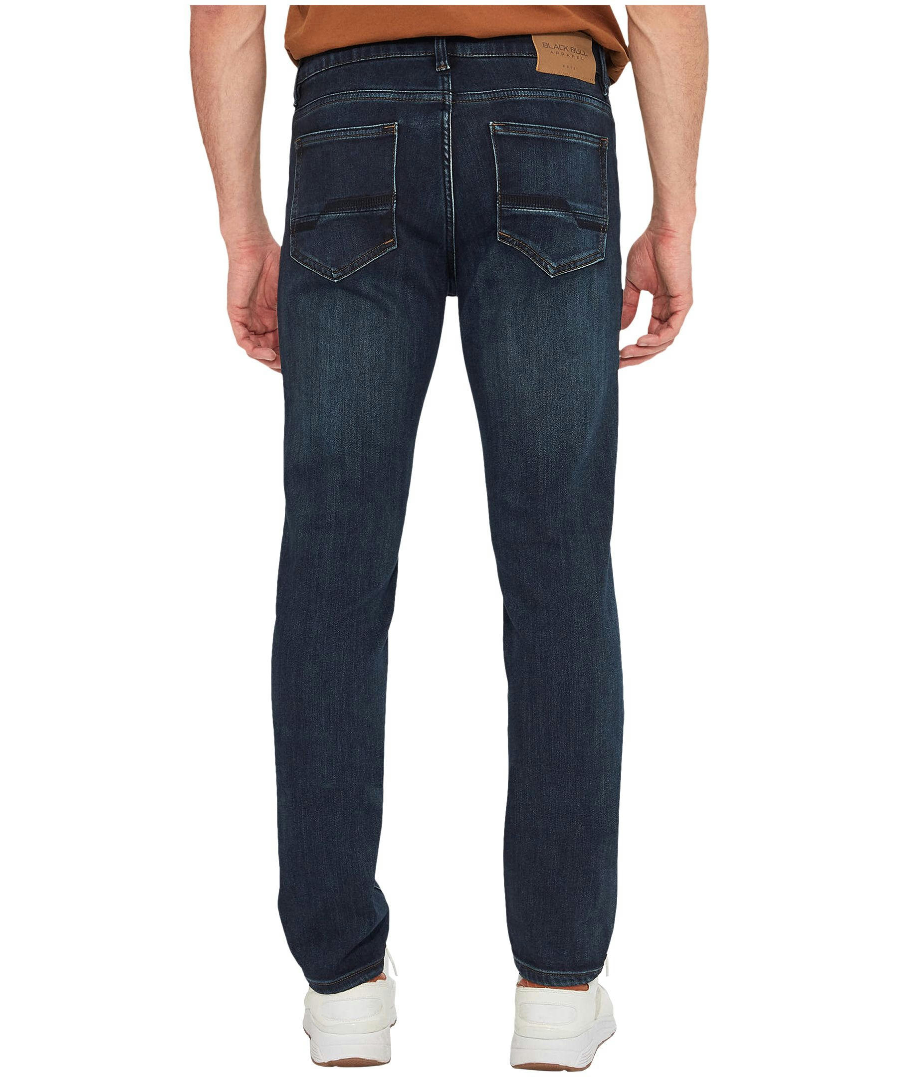 Black Bull Men's Jack 5 Pocket Stretch Low Rise Jeans - Rinse -