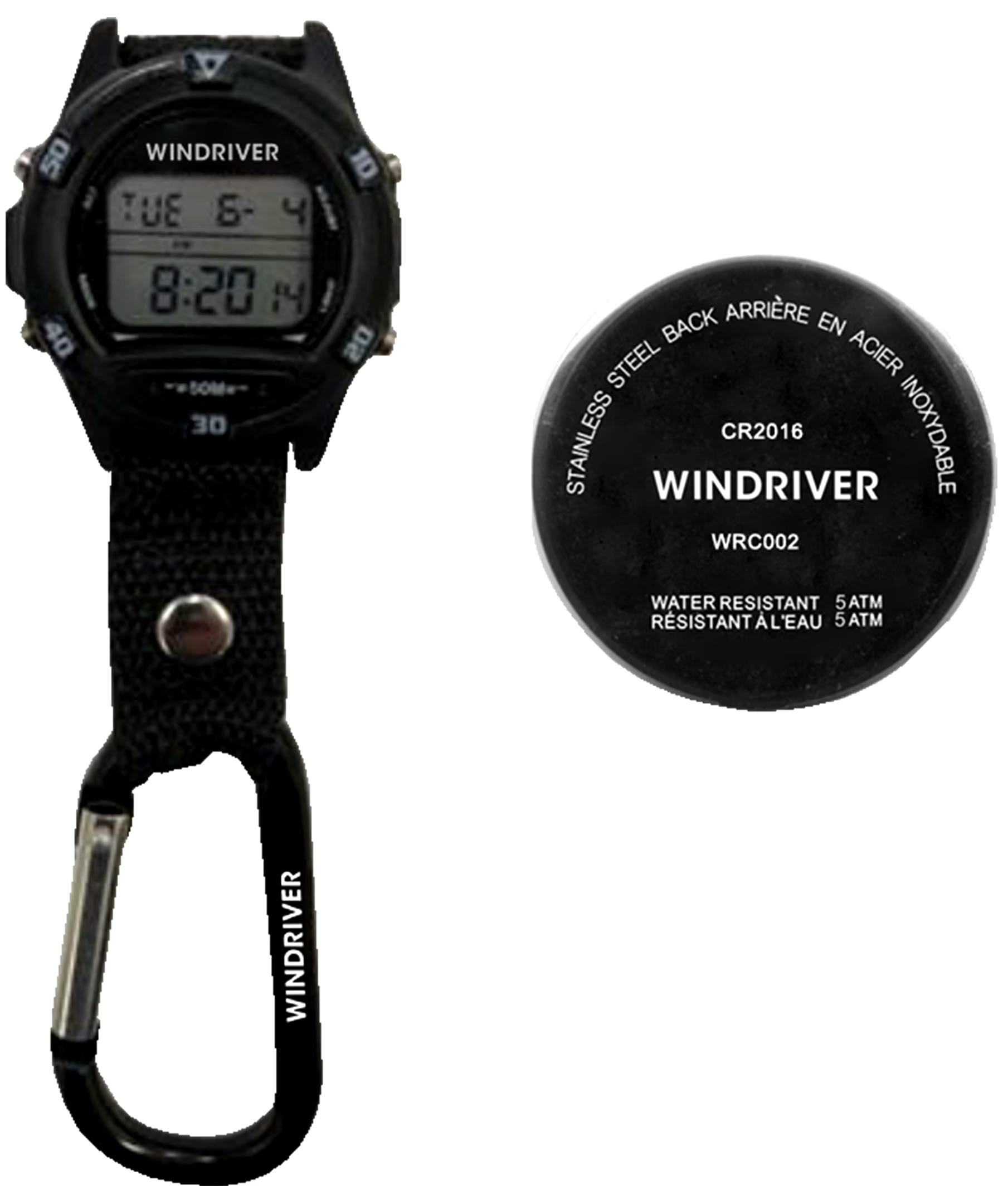 WindRiver Digital Clip Water Resistant Watch