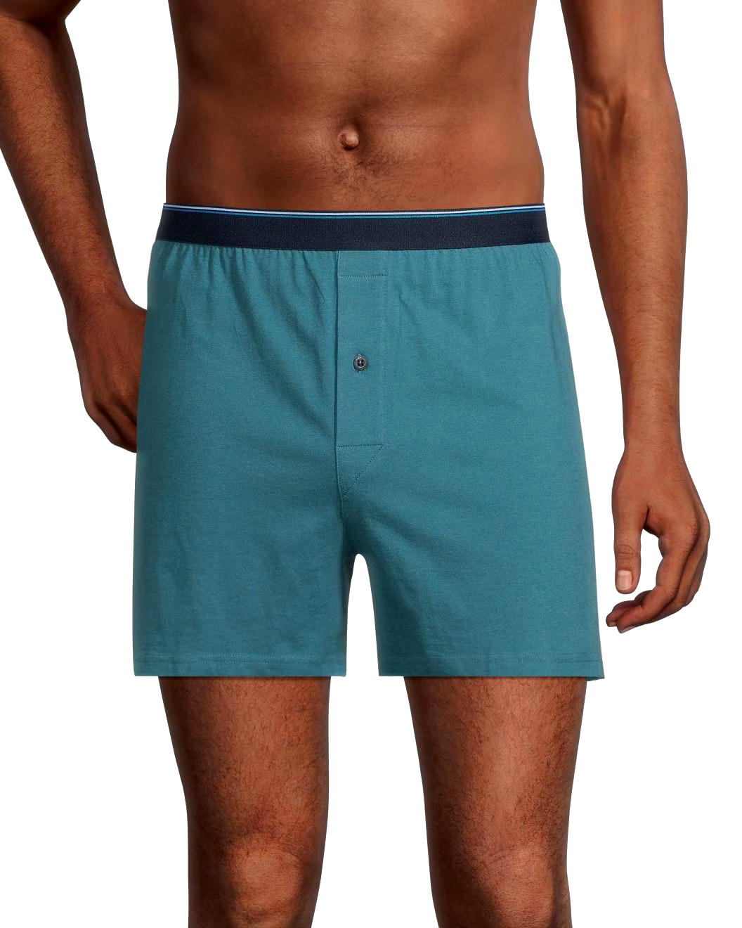 Denver Hayes Men's 2 Pack Yarn Dye Loose Fit Boxer Briefs